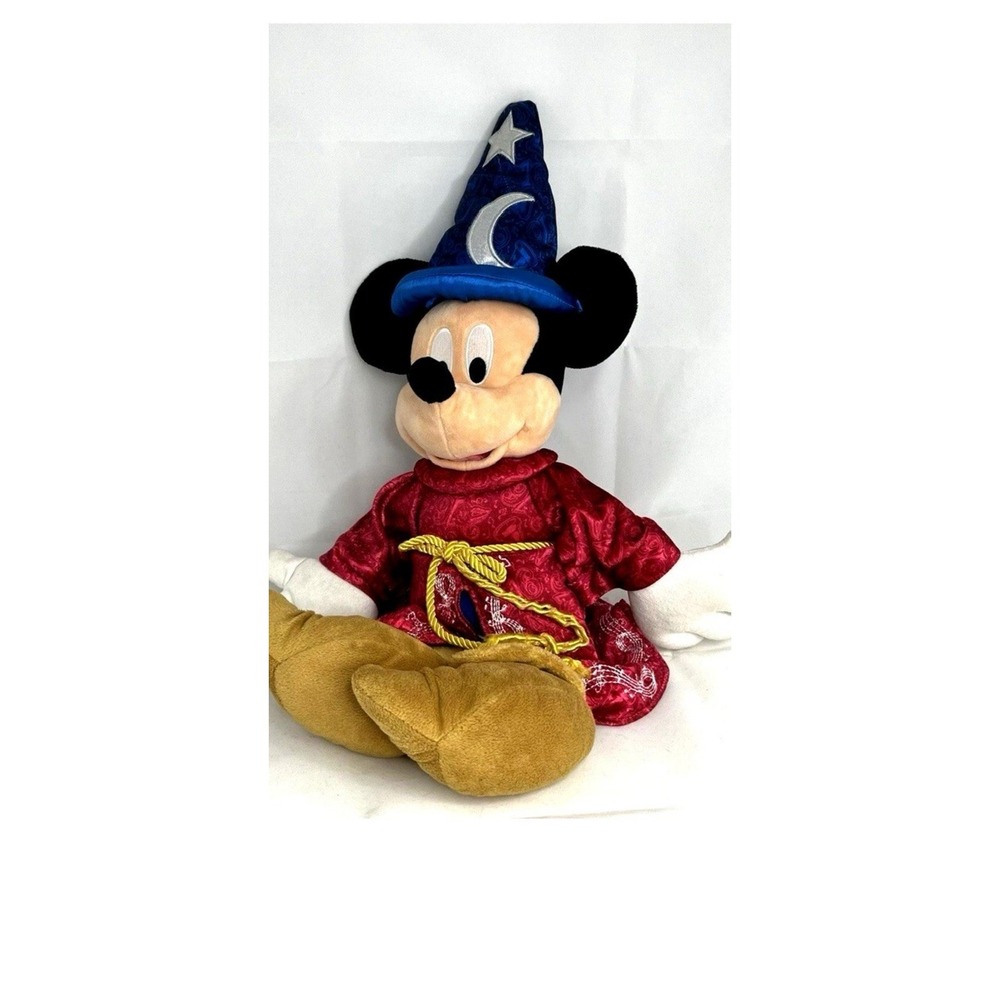 Sorcerer Mickey Plush 20" Fantasia Disney Parks Wizard Hat Stuffed Toy